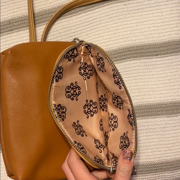 jessica simpson brown leather crossbody purse - Picture 2 of 5